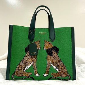 Kate Spade Manhattan Lady Leopard Large Tote